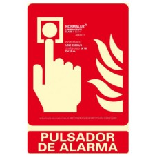 SEÑAL "PULSADOR DE ALARMA" 210X300 PVC ROJO ARCHIVO 2000 6171-04H RJ (Espera 4 dias) en Huesoi